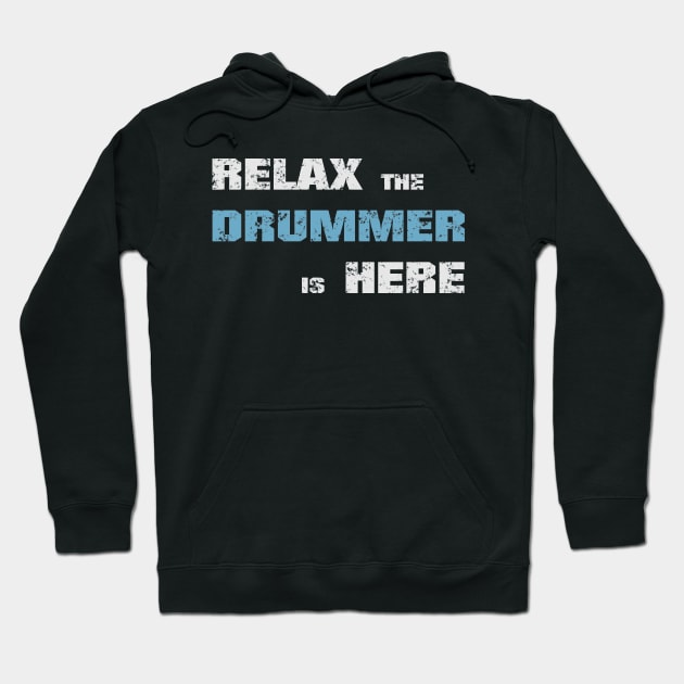 Relax the drummer is here! Dark blue! Hoodie by Painatus